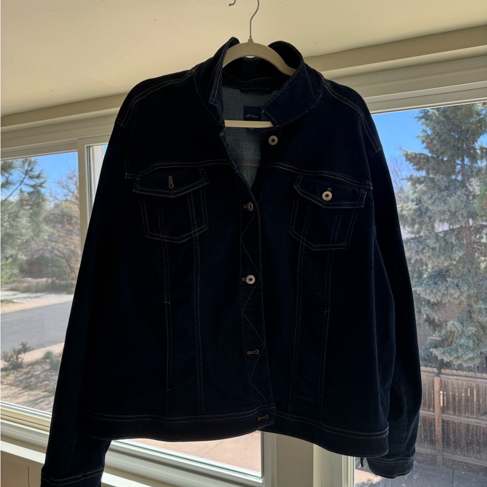 J. Jill Blue Denim Jean Jacket